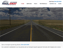 Tablet Screenshot of haulawayautotransport.com